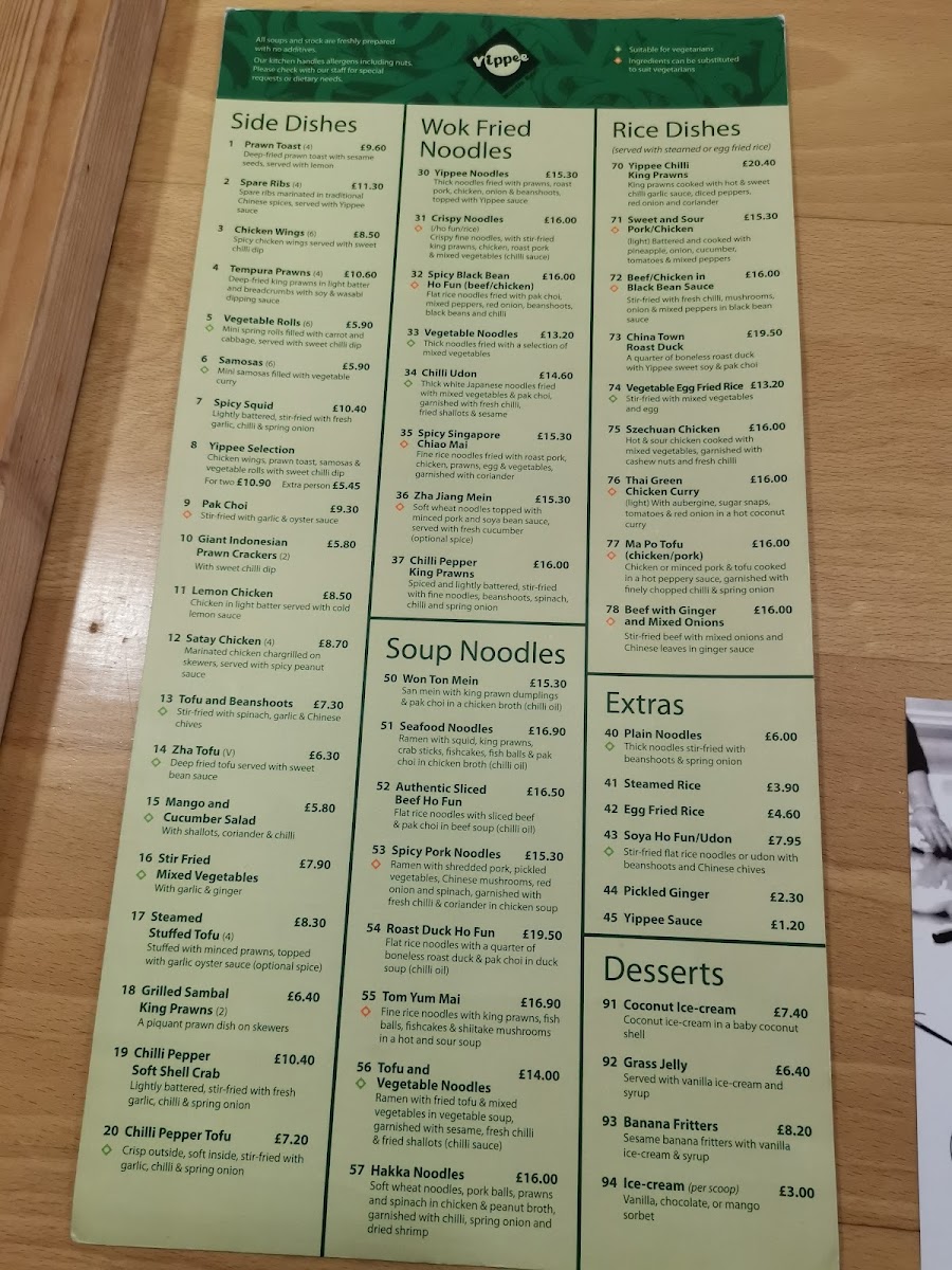 Menu Yippee Noodle Bar-1